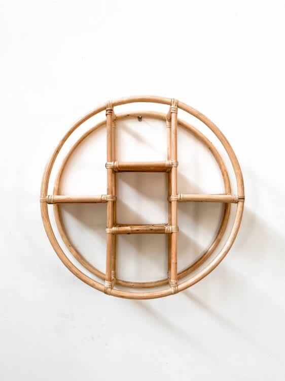 Round Rattan Wall Hang