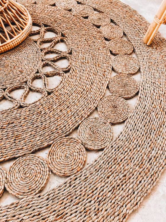 Round Motif Jute Rug