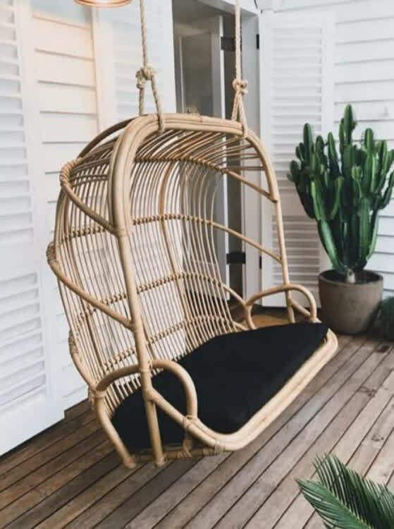 Extra Big Natural Rattan Hanging Chair