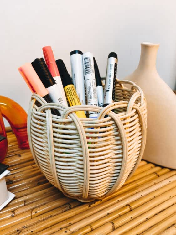 Ash Rattan Mini Basket