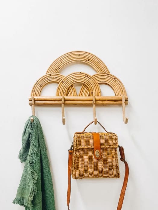 Iris Rattan Wall Multi-Hook