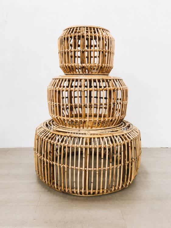 Darya Rattan Table Set 3in1