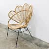 Petals Rattan Chair with metal leg