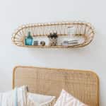Curvy Head Rattan Wall Rack