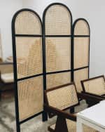 Anindya 3 Panel Rattan Partition