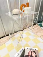 Curated 15 - Clear Side Table
