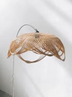 Flower Cup Rattan Pendant Lamp