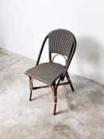 DarkGrey Synthetic Dining Chair