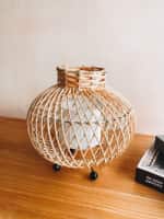 Dasni Rattan Side Table Lamp