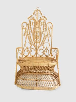 Adia Congo Peacock Rattan Sofa