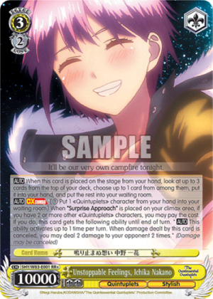 Unstoppable Feelings, Ichika Nakano