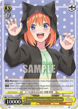 Always Prioritizing Others, Yotsuba Nakano (Holo)