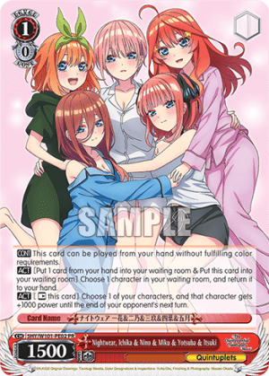 Nightwear, Ichika & Nino & Miku & Yotsuba & Itsuki