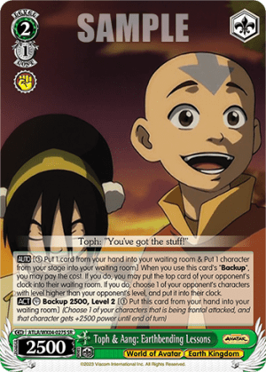 Toph & Aang: Earthbending Lessons (Holo)