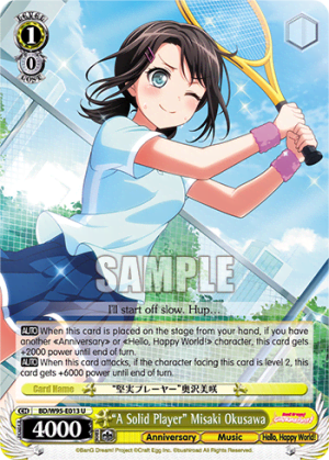 "A Solid Player" Misaki Okusawa