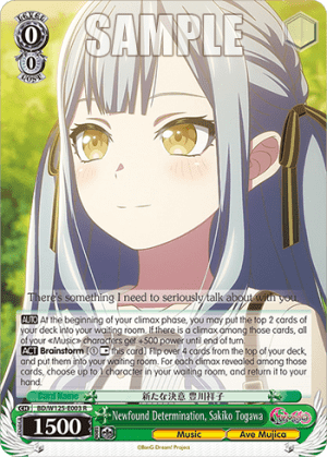 Newfound Determination, Sakiko Togawa