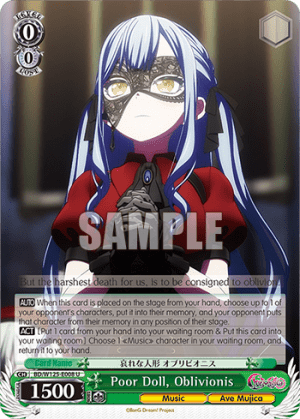 Poor Doll, Oblivionis