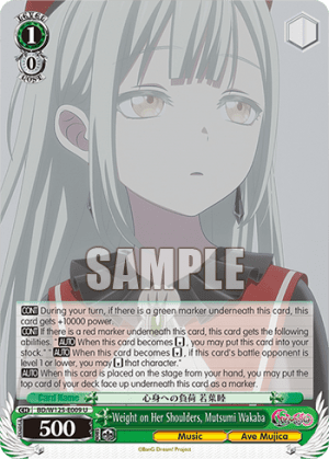 Weight on Her Shoulders, Mutsumi Wakaba