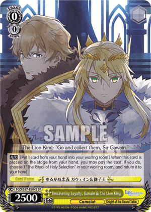 Unwavering Loyalty, Gawain & The Lion King (Holo)