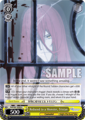 Reduced to a Monster, Tristan