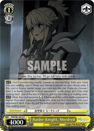 Raider Knight, Mordred
