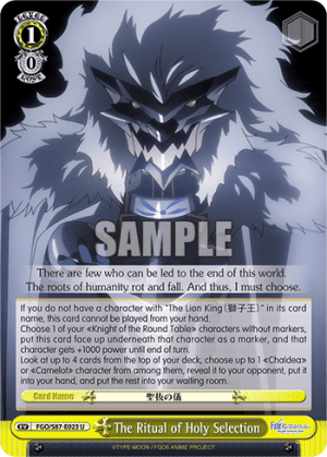 The Ritual of Holy Selection