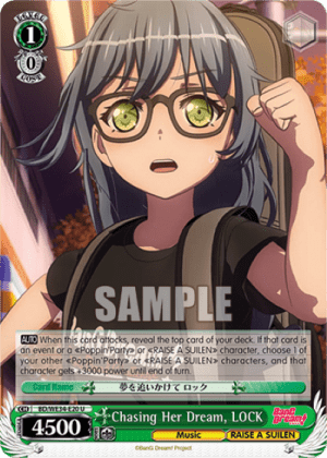 Chasing Her Dream, LOCK