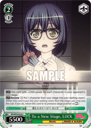 To a New Stage, LOCK