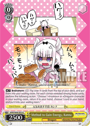 Method to Gain Energy, Kanna