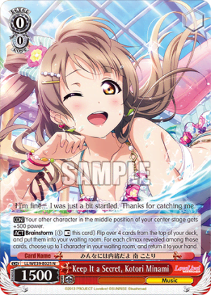 Keep It a Secret, Kotori Minami