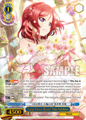 “Large Flower Bloom” Maki Nishikino