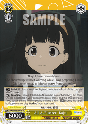 All A-Fluster, Kaju