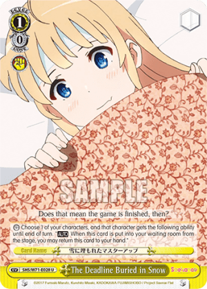 The Deadline Buried in Snow