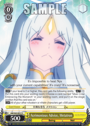 Acrimonious Advice, Metatron