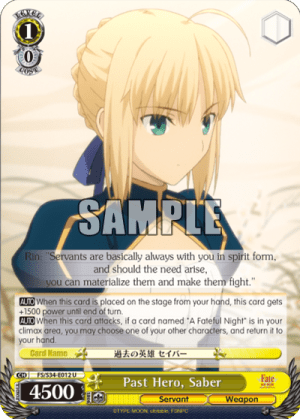 Past Hero, Saber