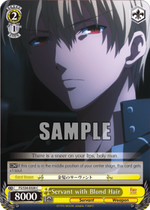 Servant with Blond Hair