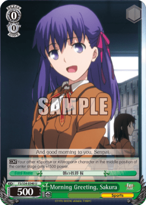 Morning Greeting, Sakura