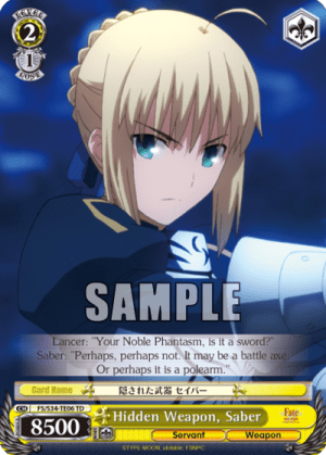 Hidden Weapon, Saber