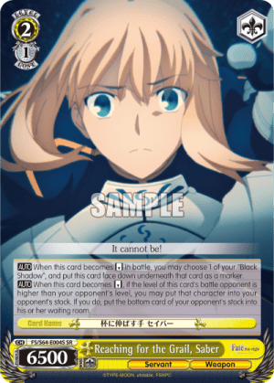 Reaching for the Grail, Saber (Holo)