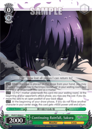 Continuing Rainfall, Sakura