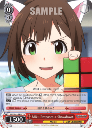 Miku Proposes a Showdown