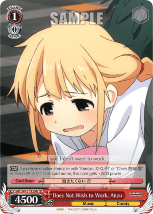 Does Not Wish to Work, Anzu