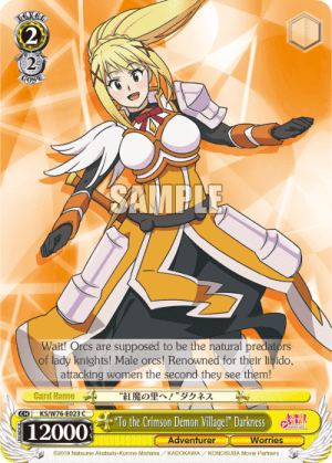 "To the Crimson Demon Village!" Darkness