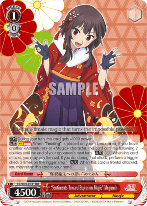 "Sentiments Toward Explosion Magic" Megumin