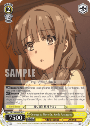 Courage to Move On, Kaede Azusagawa