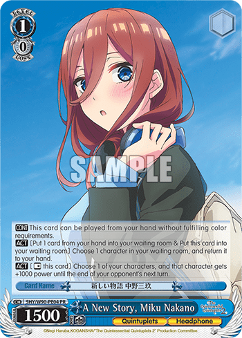 A New Story, Miku Nakano #5HY/W90-PE04 — The Quintessential Quintuplets 2