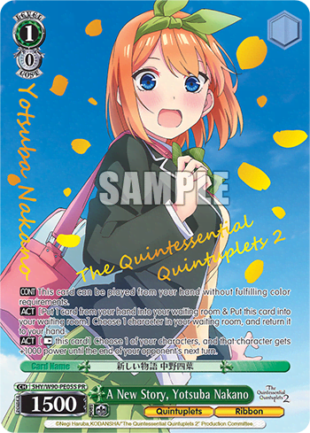 A New Story, Yotsuba Nakano (Holo) #5HY/W90-PE05S — The Quintessential Quintuplets 2