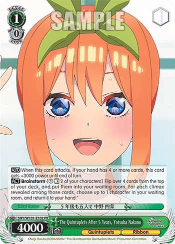 The Quintuplets After 5 Years, Yotsuba Nakano #5HY/W101-E102 — The Quintessential Quintuplets Movie