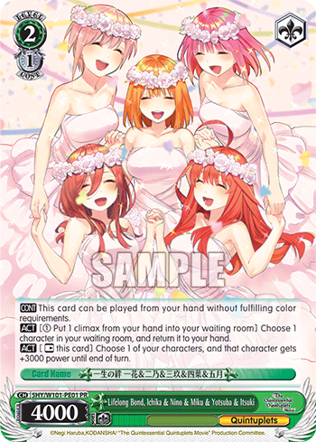 Lifelong Bond, Ichika & Nino & Miku & Yotsuba & Itsuki #5HY/W101-PE01 — The Quintessential Quintuplets Movie