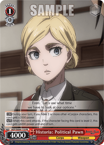 Historia: Political Pawn #AOT/SX04-115 — Attack On Titan: Final Season